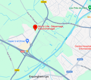 Google Maps du magasin usine Murfy de  Lille